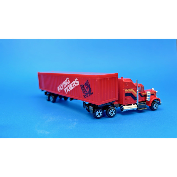 Vintage Zee Toys K-3 FLYING TIGER HO scale model Semi-Tractor Truck Trailer - Picture 4 of 9